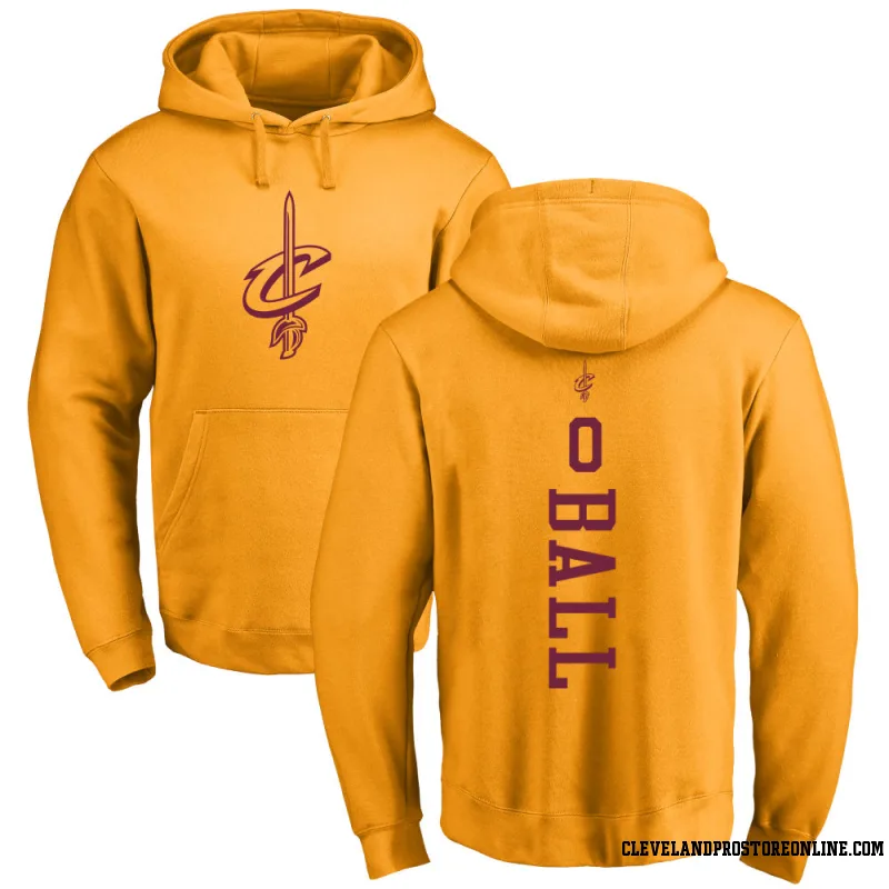 Gold Youth Lonzo Ball Cleveland Cavaliers One Color Backer Pullover Hoodie
