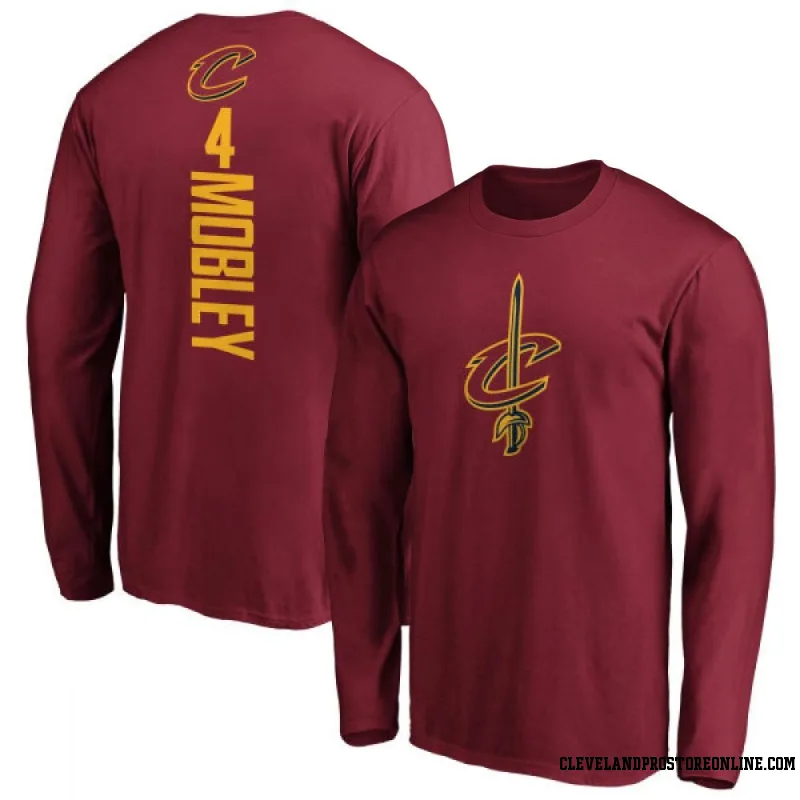 Men's Evan Mobley Cleveland Cavaliers Maroon Backer Long Sleeve T-Shirt