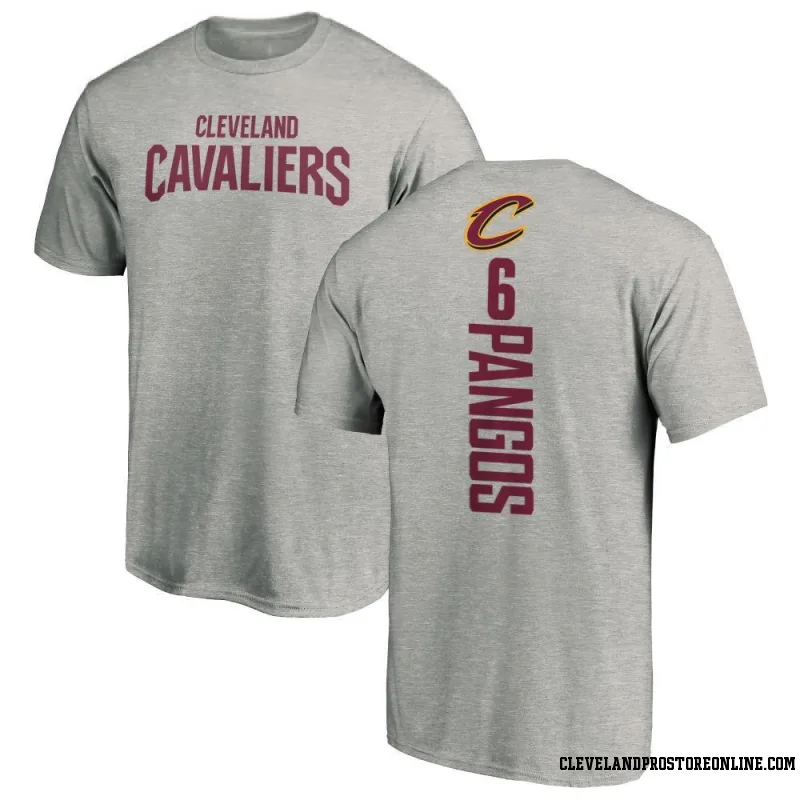 Men's Kevin Pangos Cleveland Cavaliers Ash Backer T-Shirt