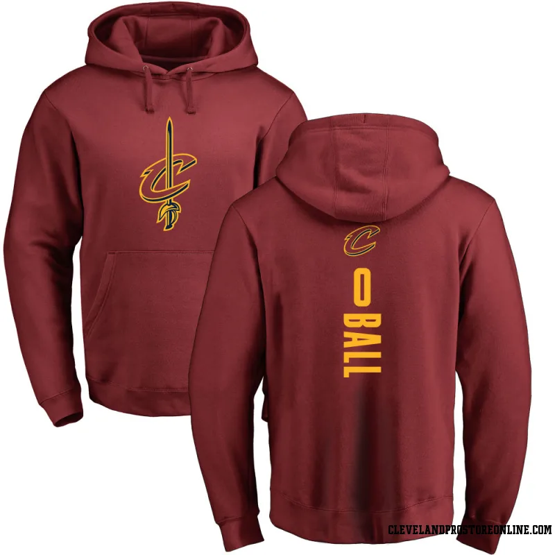 Men's Lonzo Ball Cleveland Cavaliers Maroon Backer Pullover Hoodie