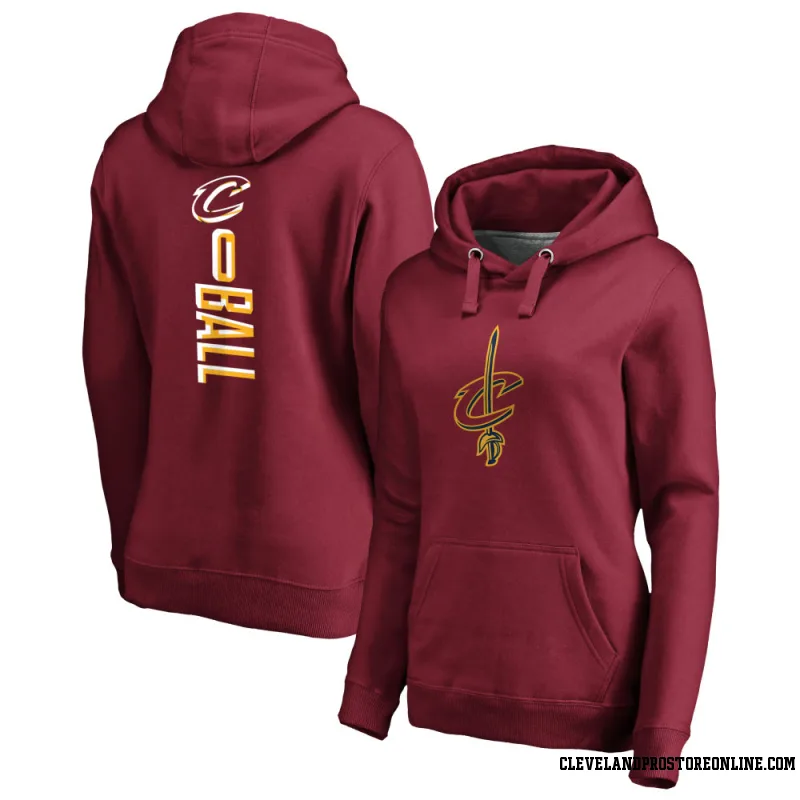 Women's Lonzo Ball Cleveland Cavaliers Maroon Backer Pullover Hoodie